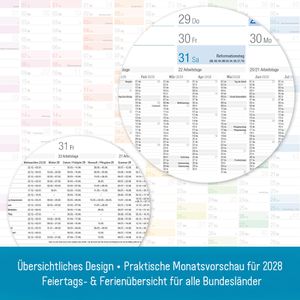 Produktbild für Plakatkalender Häfft 11425-1, Rainbow gefalzt, Jahr 2027