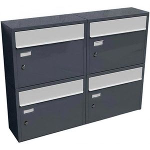 Produktbild für Briefkasten SafePost 91056 ScanPro 910, anthrazit, aus Stahl