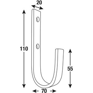 Produktbild für Wandhaken Connex DY222014, Metall