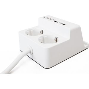 Produktbild für Tischsteckdose PeakTech 3125, mit 1,4 m Schuko Kabel
