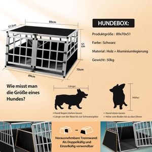 Produktbild für Tiertransportbox CADOCA Gr. XL, aus Aluminium