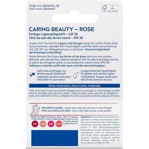 Produktbild für Lippenbalsam Labello Caring Beauty Rose Lippen &amp; Wangen