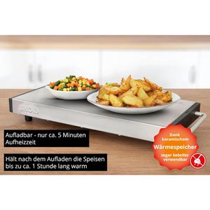 Produktbild für Warmhalteplatte Unold Elena, 58845, 1100 Watt