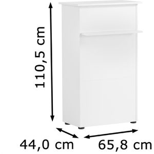 Produktbild für Empfangstheke Möbelpartner 155642, weiß