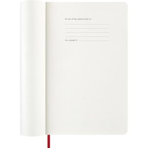 Produktbild für Buchkalender Moleskine 927955, Large, rot ,englisch, Jahr 2027