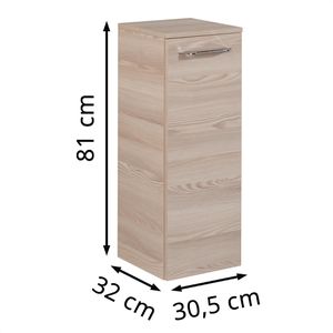 Produktbild für Bad-Hängeschrank Fackelmann B.clever, 82936, matt esche