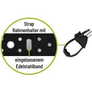 Produktbild für Rahmenhalter EUFAB Strap 11631, für Fahrradträger mit Schloss