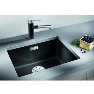 Produktbild für Spülbecken BLANCO SUBLINE 500-U, Einzelbecken, anthrazit