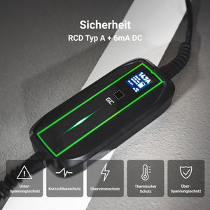 Produktbild für Elektroauto-Ladekabel Green-Cell PowerCable, IP66, 5,5 m