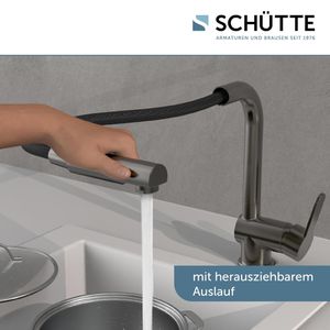 Produktbild für Küchenarmatur Schütte London, graphit matt