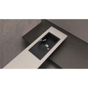 Produktbild für Spülbecken SCHOCK Formhaus D-100L, Einzelbecken, onyx