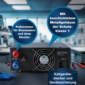 Produktbild für Labornetzteil PeakTech P 6166, mit LED-Anzeige