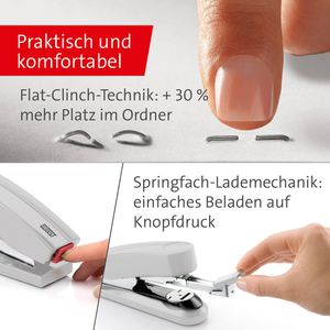 Produktbild für Heftgerät Novus B4FC, 020-1467, inkl. 200 Heftklammern