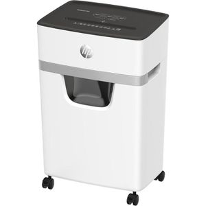 Aktenvernichter HP 2803 OneShred 15CC, weiß, mit Rollen