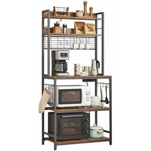 Produktbild für Küchenregal Vasagle KKS025B02EU, graubraun