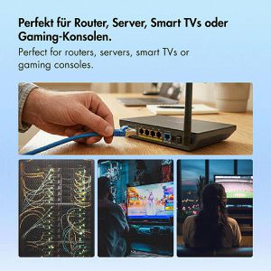 Produktbild für Netzwerkkabel LogiLink Ultraflex, C6A036S, blau