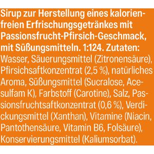 Produktbild für Sirup JUIZY-WOW Peach Passionfruit, zuckerfrei