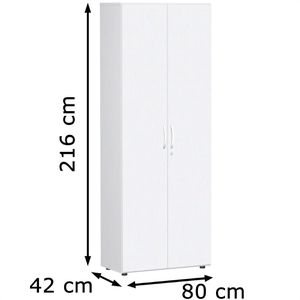 Produktbild für Kleiderschrank Geramöbel Flex, weiß