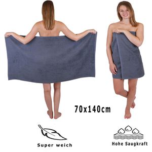 Produktbild für Handtuch Betz Berlin Set, dunkelgrau, 100% Baumwolle, 360 g/m²