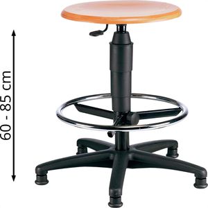 Produktbild für Drehhocker Topstar Tec 60 Counter, 72260HO1T
