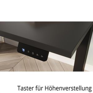 Produktbild für Schreibtisch Germania Profi 3.0, 8024-641, eiche / silber