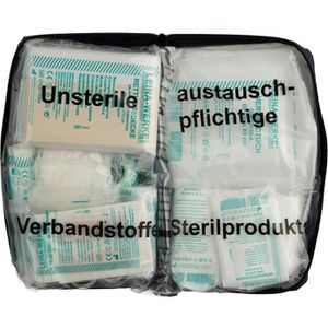 Leina-Werke Erste-Hilfe-Tasche Compact, gefüllt, Füllung nach DIN 13164,  schwarz, Auto – Böttcher AG