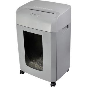 Produktbild für Aktenvernichter Monolith Micro-Cut C185-C, grau, mit Rollen