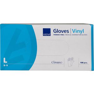 Produktbild für Einmalhandschuhe Abena Classic, transparent, 100 Stück