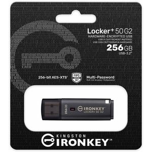 Produktbild für USB-Stick Kingston IronKey Locker+ 50 G2, 256 GB
