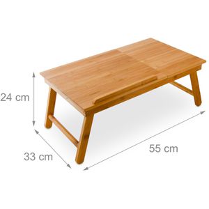 Produktbild für Laptoptisch Relaxdays 10016734, aus Bambus