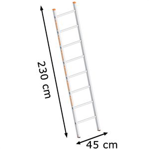 Produktbild für Anlegeleiter Layher Topic 1054, extrabreit, Länge 2,3m