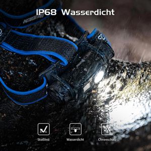 Produktbild für Stirnlampe Wuben H1 LED, wiederaufladbar