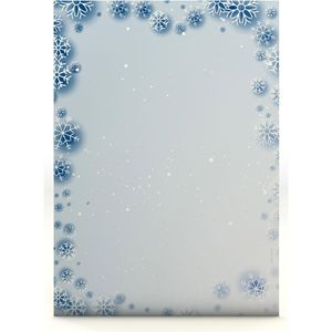 Weihnachtsbriefpapier Böttcher-AG Eiskristalle