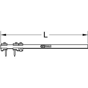 Produktbild für Anreißzirkel KS-Tools 300.0407, für Holz &amp; Metall