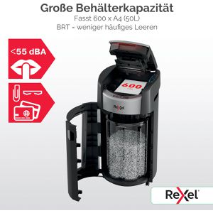 Produktbild für Aktenvernichter Rexel 2025600XEU ShredMax Autofeed+ 600X