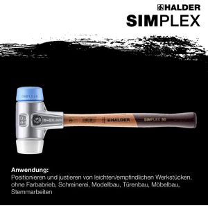 Produktbild für Schonhammer HALDER SIMPLEX, 3117.030, Kopf-Ø 30mm
