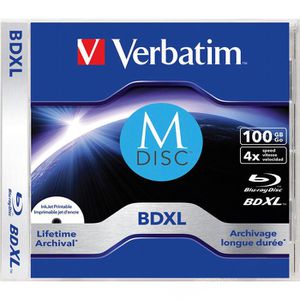 Blu-ray-Rohlinge Verbatim 43833 BDXL, bedruckbar, M-Disc