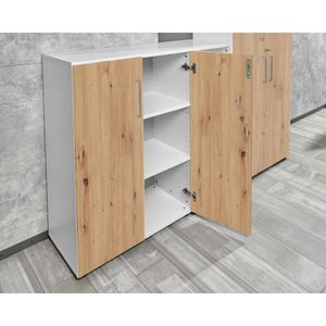 Produktbild für Aktenschrank Hammerbacher Serie 9 Advanced, aus Holz