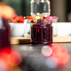 Produktbild für Einmachglas Böttcher-AG Obstdekor, mit Schraubdeckel