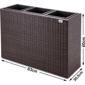 Produktbild für Pflanzkasten CASARIA Sichtschutz braun