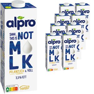 Haferdrink alpro aus europäischem Hafer, Not MLK Vollfett 3,5%