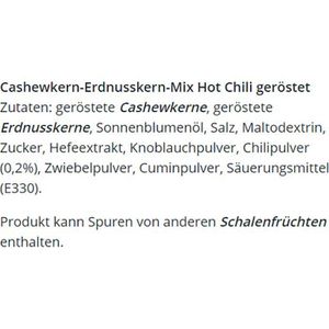 Produktbild für Nussmischung MAX Cashew Peanut Mix Hot-Chili, in der Dose