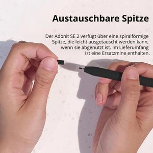 Produktbild für Eingabestift Adonit SE 2 Stylus ADSE2B, schwarz
