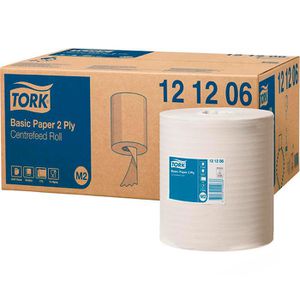 Putztuchrolle Tork Universal 121206, M2, Recyclingpapier, weiß