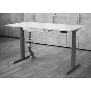 Produktbild für Unterbau-Schublade Hammerbacher UCT3/W, weiß, aus Metall