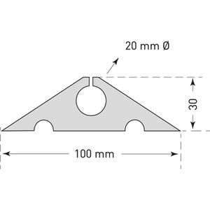 Produktbild für Kabelbrücke Moravia MORION zum Aufrollen, 1 Kanal