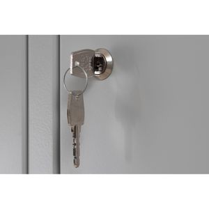 Produktbild für Spind G-Office WRC/4.18117.V2, Doppelspind, lichtgrau