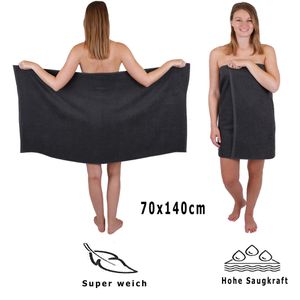 Produktbild für Handtuch Betz Berlin Set, graphit, 100% Baumwolle, 360 g/m²