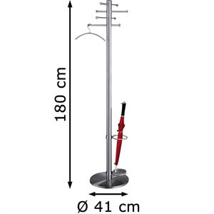 Produktbild für Garderobenständer Kerkmann Arte 6871, silber