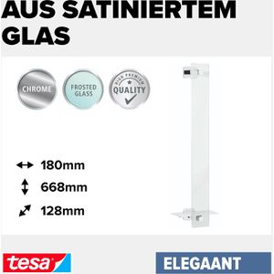 Produktbild für Handtuchhalter Tesa Elegaant 40439, silber/weiß